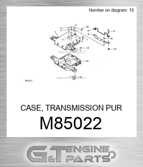 M85022 CASE, TRANSMISSION PUR