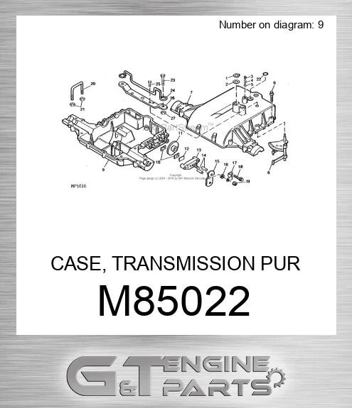 M85022 CASE, TRANSMISSION PUR