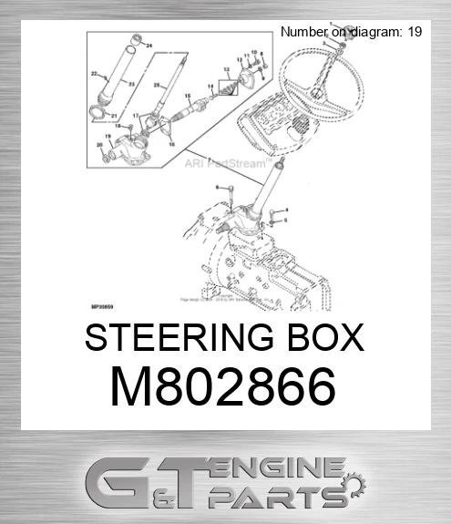 M802866 STEERING BOX