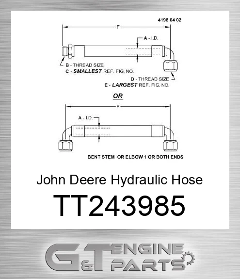TT243985 Hydraulic Hose