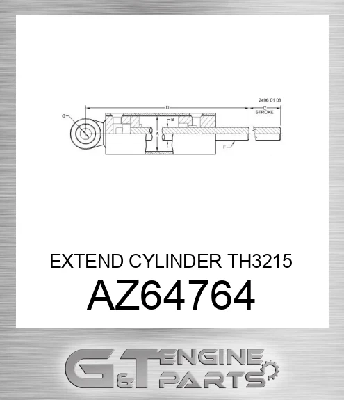 AZ64764 EXTEND CYLINDER TH3215 STANDARD