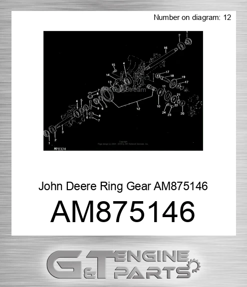 AM875146 Ring Gear