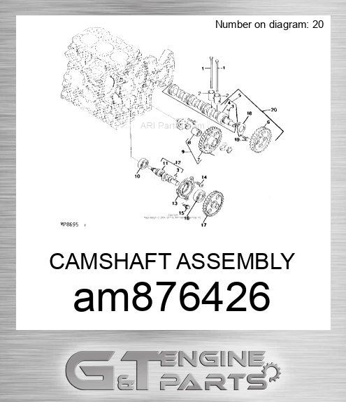 AM876426 CAMSHAFT ASSEMBLY