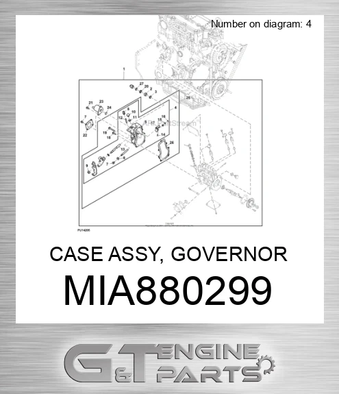 MIA880299 CASE ASSY, GOVERNOR