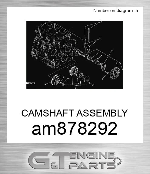 AM878292 CAMSHAFT ASSEMBLY