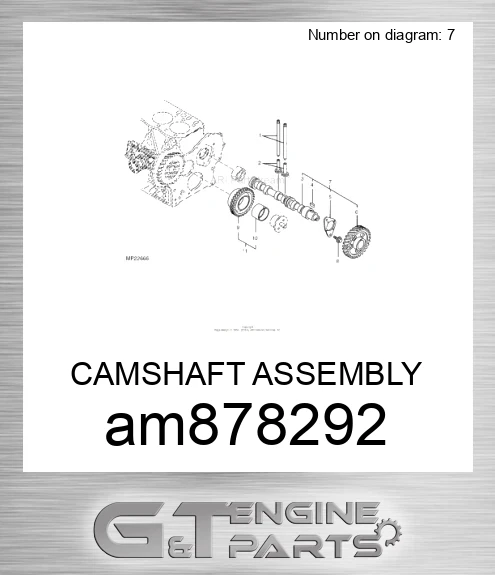AM878292 CAMSHAFT ASSEMBLY