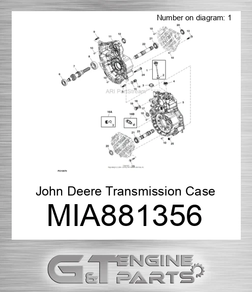 MIA881356 Transmission Case