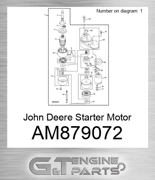AM879072 Starter Motor