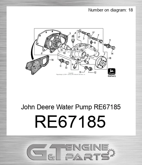 RE67185 Water Pump