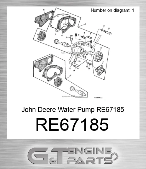 RE67185 Water Pump