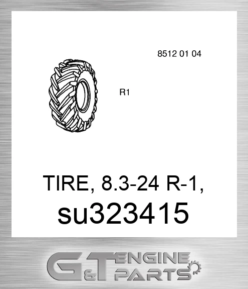 SU323415 TIRE, 8.3-24 R-1, GB/T2979-1999