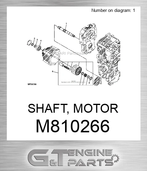 M810266 SHAFT, MOTOR