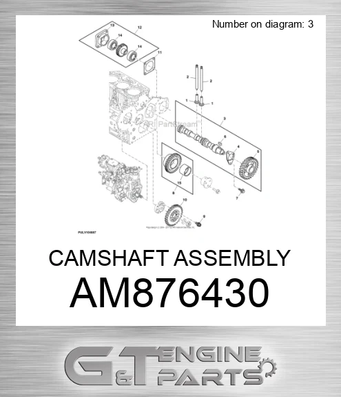 AM876430 CAMSHAFT ASSEMBLY