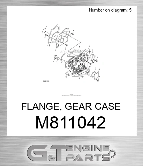 M811042 FLANGE, GEAR CASE