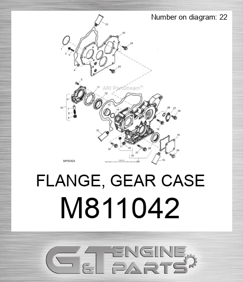 M811042 FLANGE, GEAR CASE