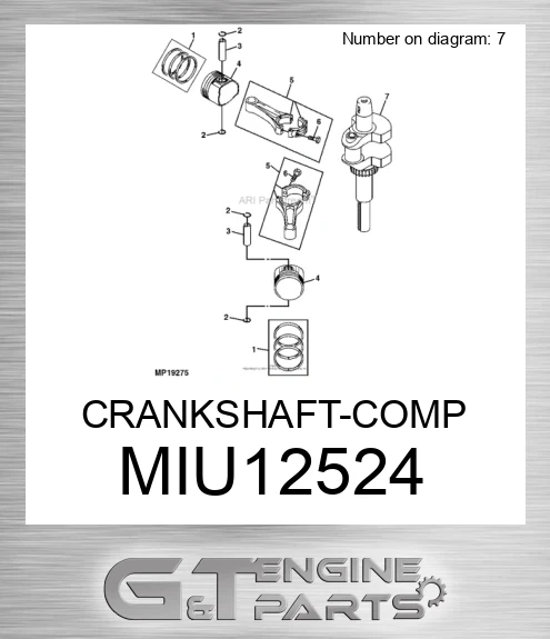 MIU12524 CRANKSHAFT-COMP