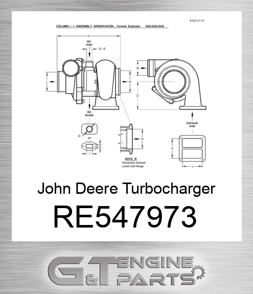 RE547973 Turbocharger