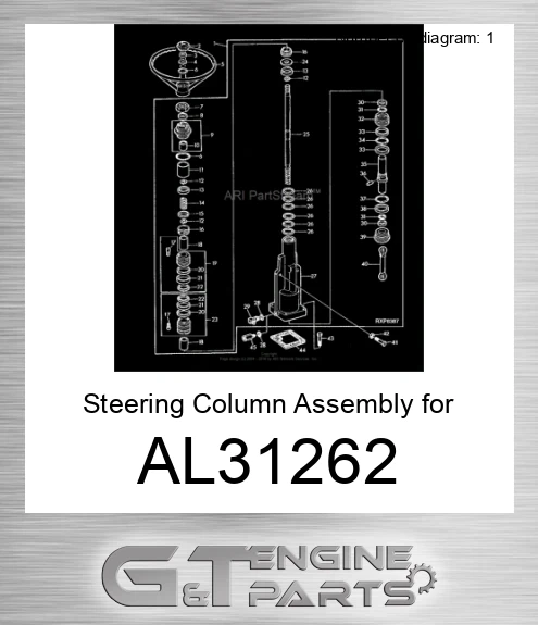 AL31262 Steering Column Assembly for Tractor,
