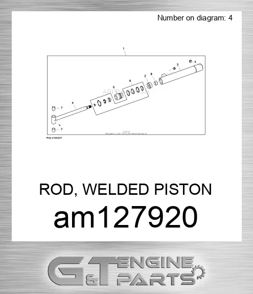 AM127920 ROD, WELDED PISTON