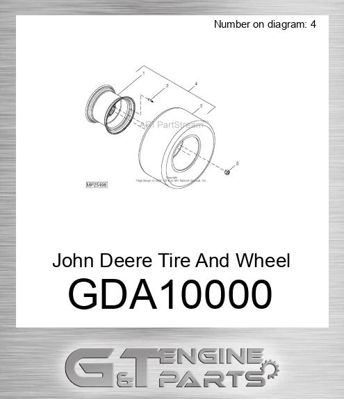 GDA10000 Tire And Wheel Assembly