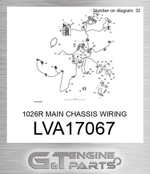 LVA17067 1026R MAIN CHASSIS WIRING HARNESS