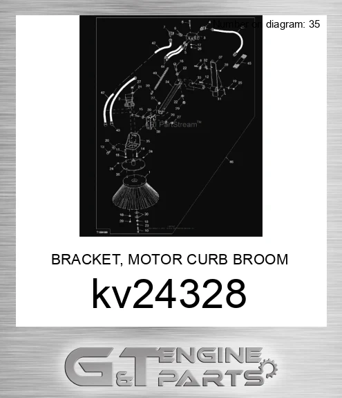 KV24328 BRACKET, MOTOR CURB BROOM