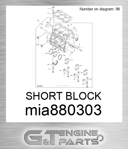 MIA880303 SHORT BLOCK
