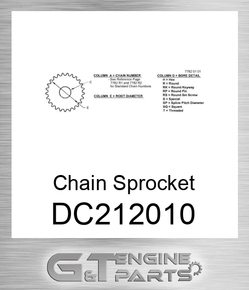 DC212010 Chain Sprocket