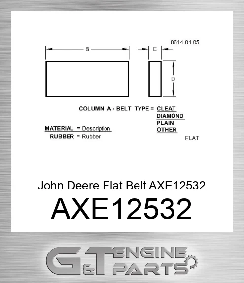 AXE12532 Flat Belt