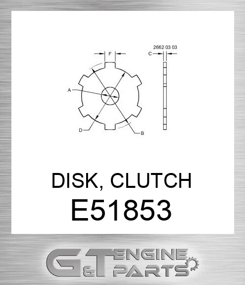 E51853 DISK, CLUTCH