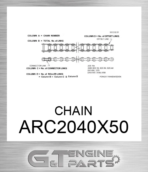 A-RC2040X50 CHAIN