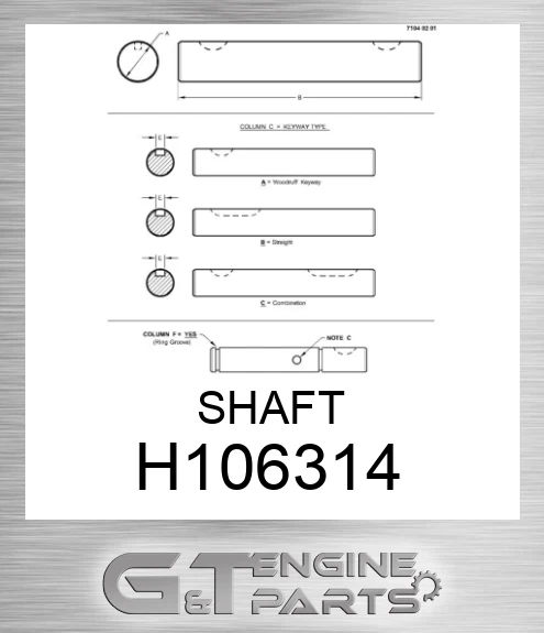 H106314 SHAFT
