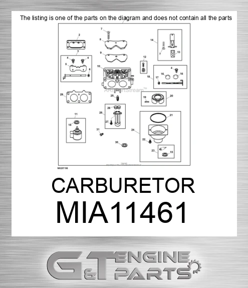 maimaikaページ MIA11461 CARBURETOR made to fit JOHN DEERE | Price: $231.18