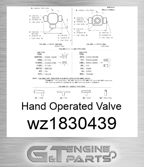 WZ1830439 Hand Operated Valve