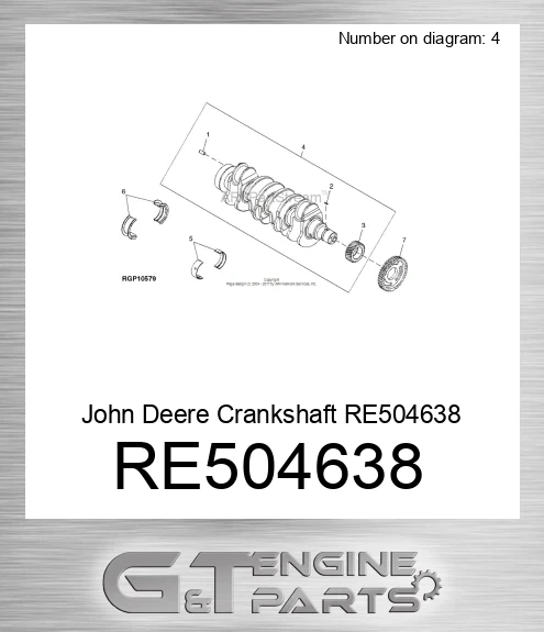 RE504638 Crankshaft