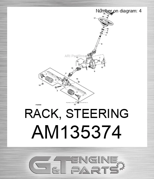 AM135374 RACK, STEERING
