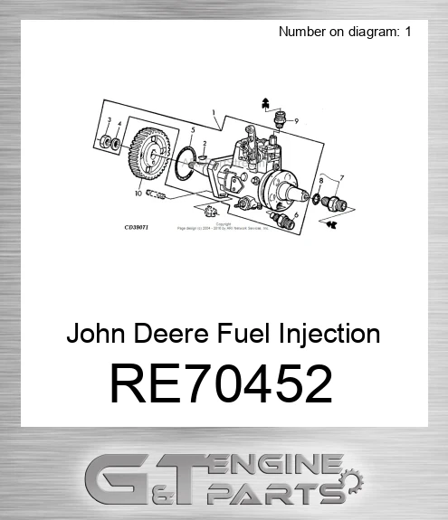 RE70452 Fuel Injection Pump