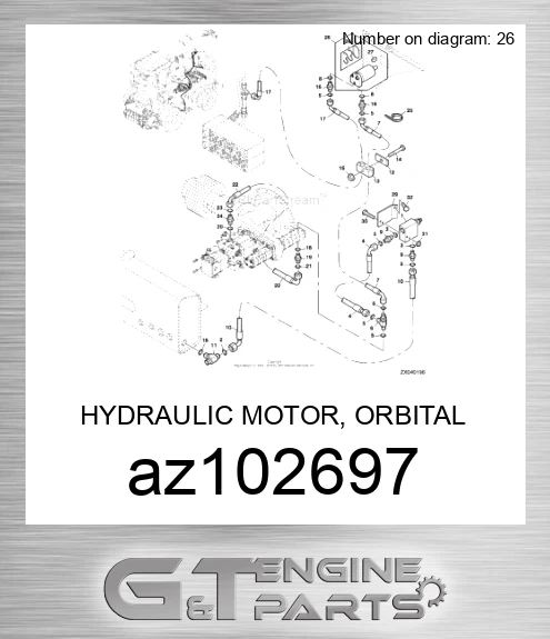AZ102697 HYDRAULIC MOTOR, ORBITAL MOTOR 20CC