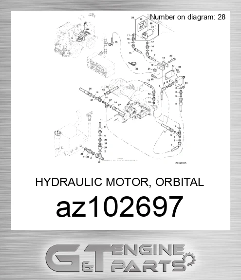 AZ102697 HYDRAULIC MOTOR, ORBITAL MOTOR 20CC
