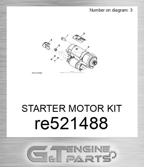 RE521488 STARTER MOTOR KIT