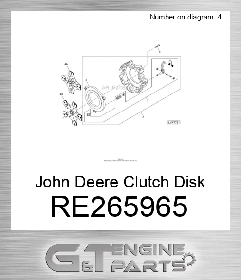 RE265965 John Deere Clutch Disk RE265965