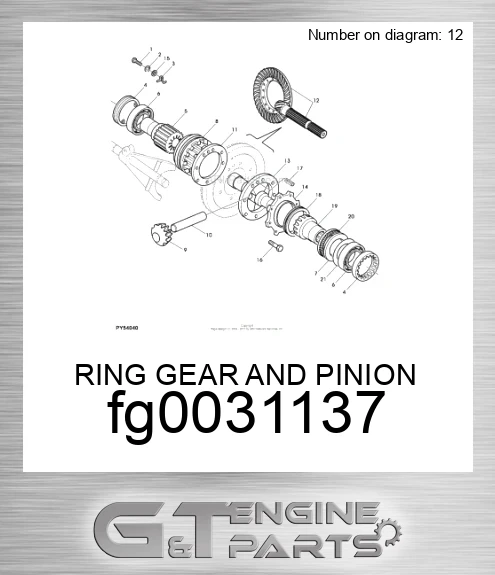 FG0031137 RING GEAR AND PINION
