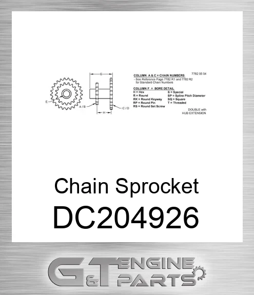 DC204926 Chain Sprocket