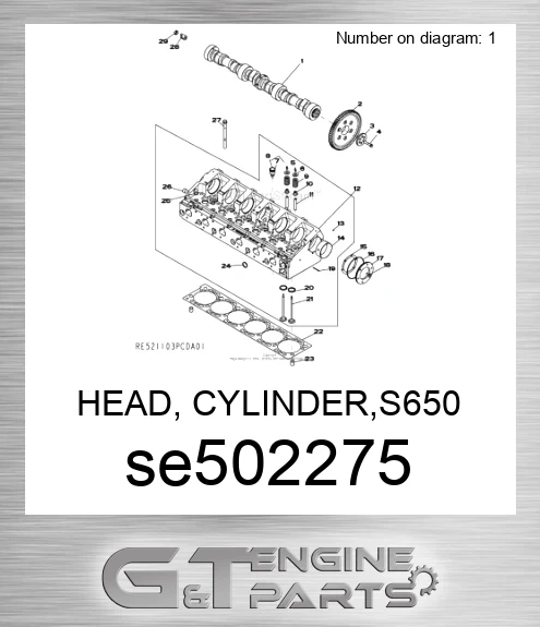 SE502275 HEAD, CYLINDER,S650