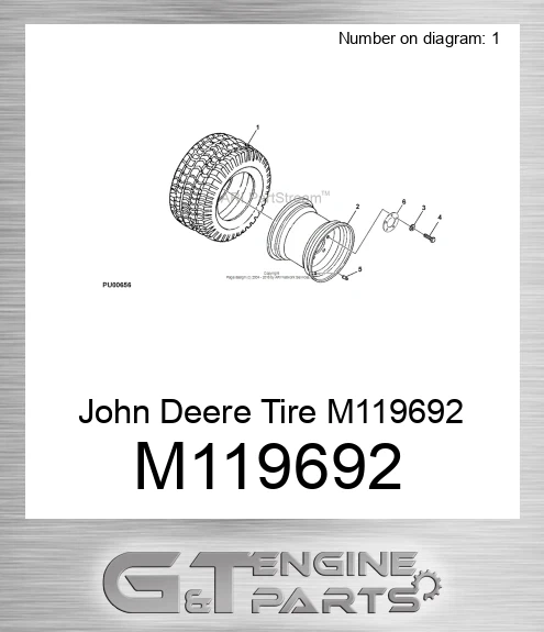 M119692 John Deere Tire M119692