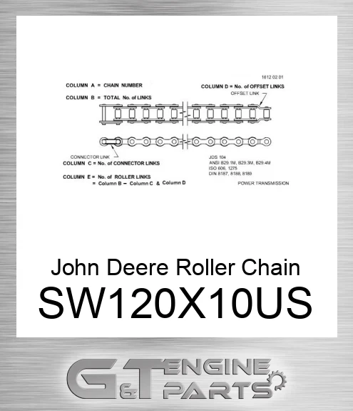SW120X10US Roller Chain