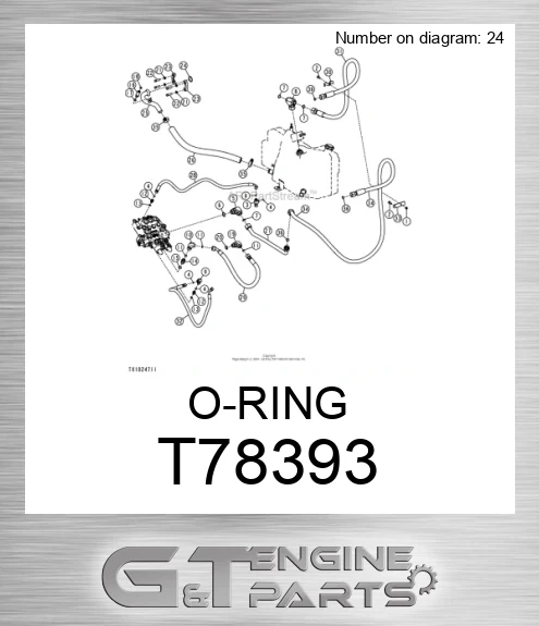 T36492 O-Ring Compatible With Jo-hn Deere Mowers/Tractors T36492, ​T42793, AT136918, 0170010413 For Various John Deere Models 3520, 3720, 4105, 4120, 5520, 5603, F710, F725