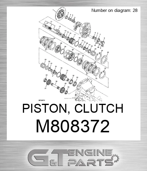 M808372 PISTON, CLUTCH