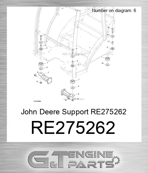 RE275262 John Deere Support RE275262