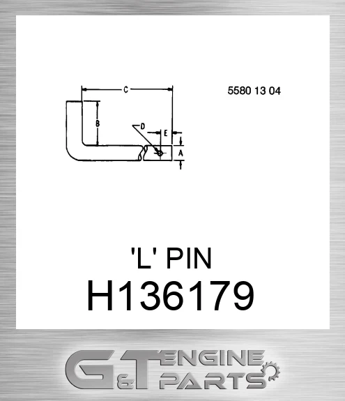 H136179 Pin for Combine,